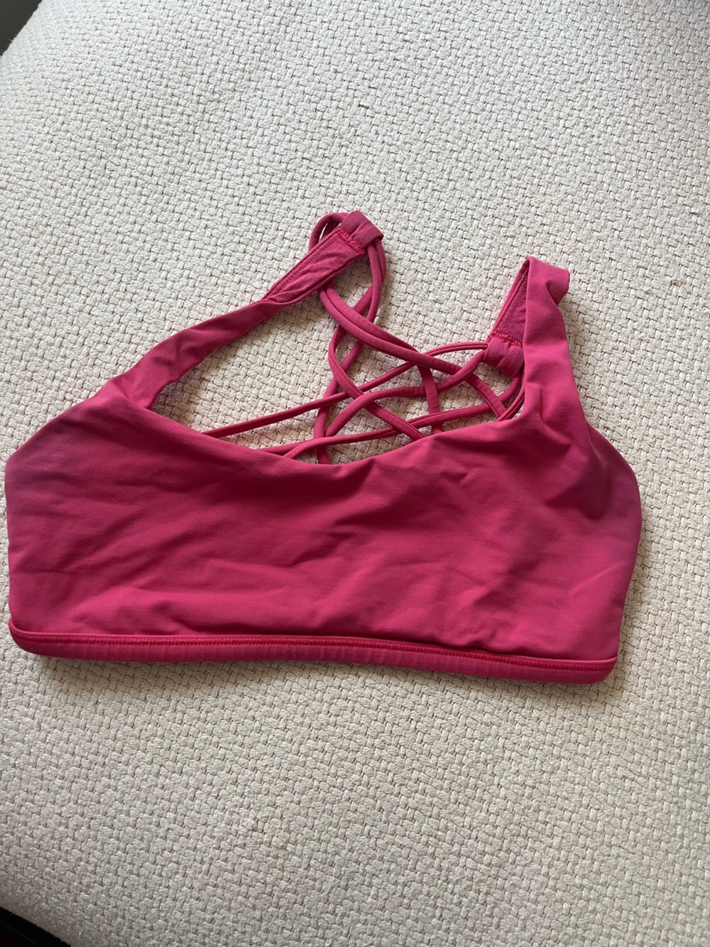 Lululemon Free to be wild sports bra- hot pink